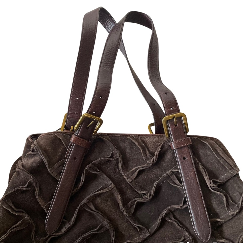 Cole Haan Sloan woven tote brown suede - Picture 5 of 10
